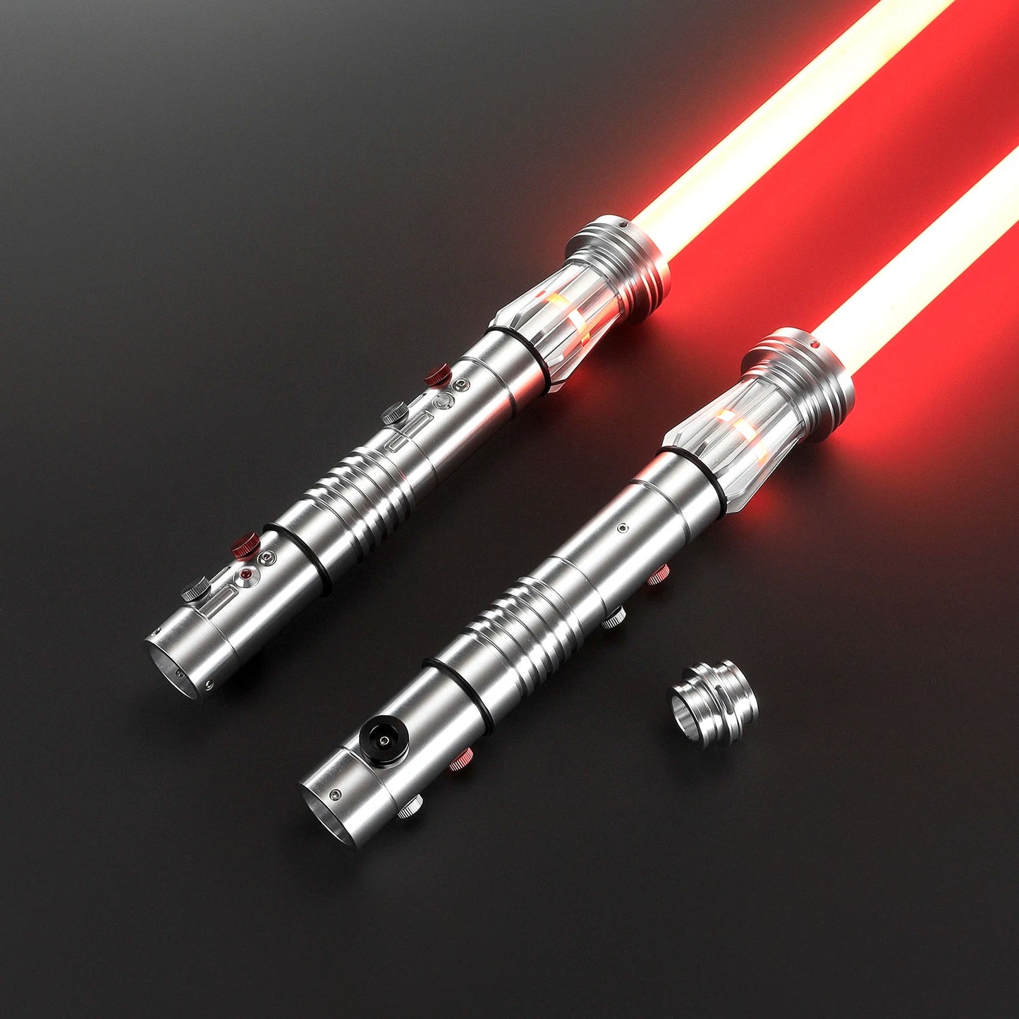 Darth Maul Double-Edged Neopixel Lightsaber – Xenopixel Jedi Laser Sword for Heavy Dueling & Cosplay
