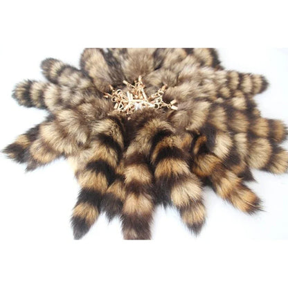Raccoon Tail Keychain — Creative Coat Tail Key Ring Chain, Unique Gift for Men
