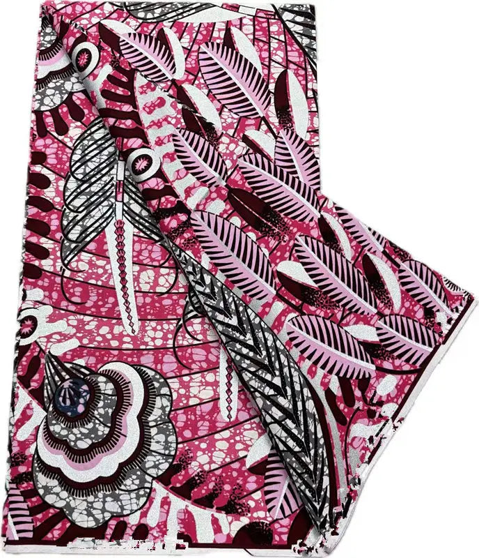 African Real Wax Print Fabric - 6 Yards 100% Cotton Ghana Ankara Loincloth Material