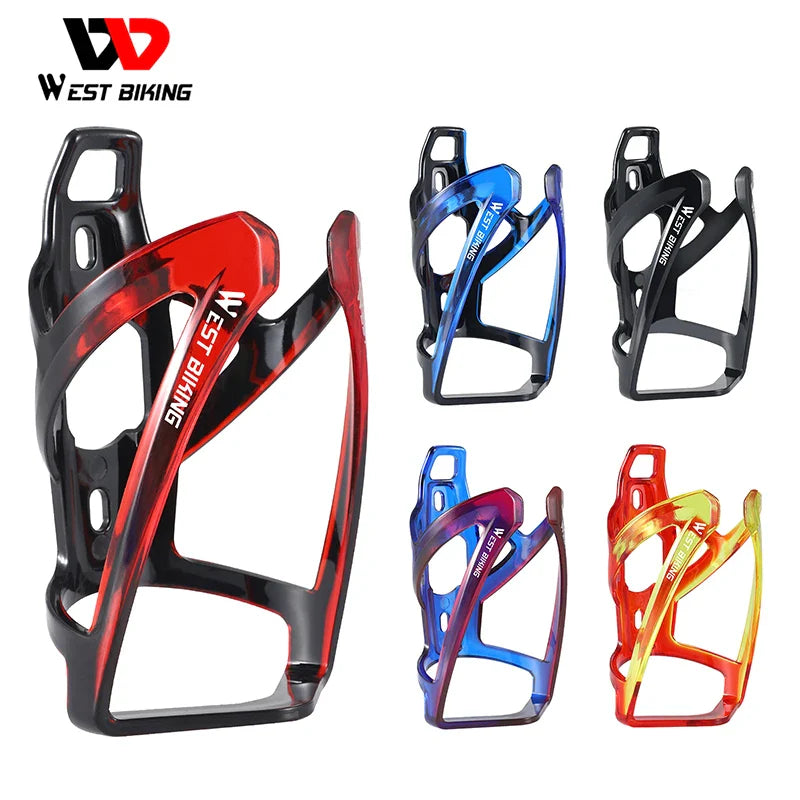 WEST BIKING Bicycle Water Bottle Cage – Colorful Gradient Ultralight MTB & Road Bike Bottle Holder, Cycling Bracket