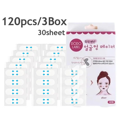 4/80pcs V-Lift Face Stickers — Invisible Adhesive Makeup Tape for Chin Lifting, Skin Tightening & Slimming