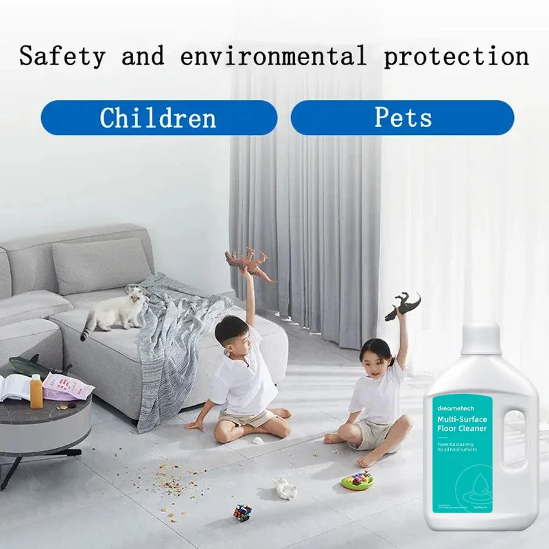 Original Cleaning Solution 1000ml – Compatible with Dreame X40 Ultra, X50 Ultra, L40 Ultra, L10s Pro Ultra Heat & X30 Ultra, Deep Floor Cleaning Formula