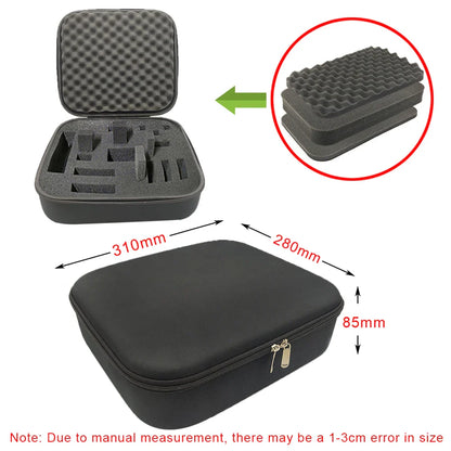 DIY Foam Hard Carry Case Storage Bag – Shockproof Travel Zipper Organizer for Camera & Outdoor Tool Accessories