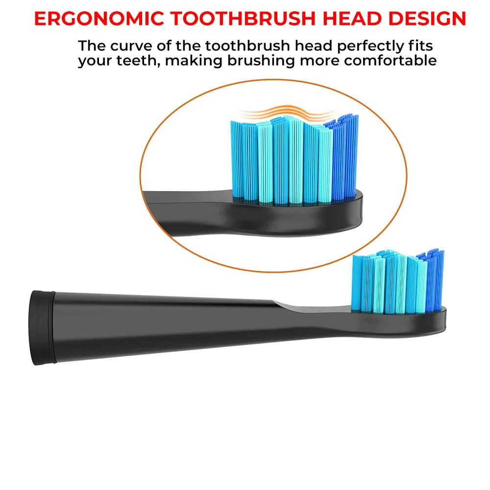 5PCS Seago Electric Toothbrush Heads - Replacement Brush Heads Compatible with SG Series Toothbrush Models
