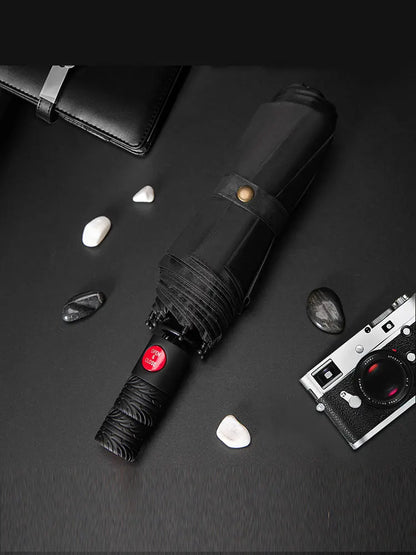 8-Bone Windproof Automatic Folding Umbrella – UV Sunblock Travel Umbrella for Men, Business Style