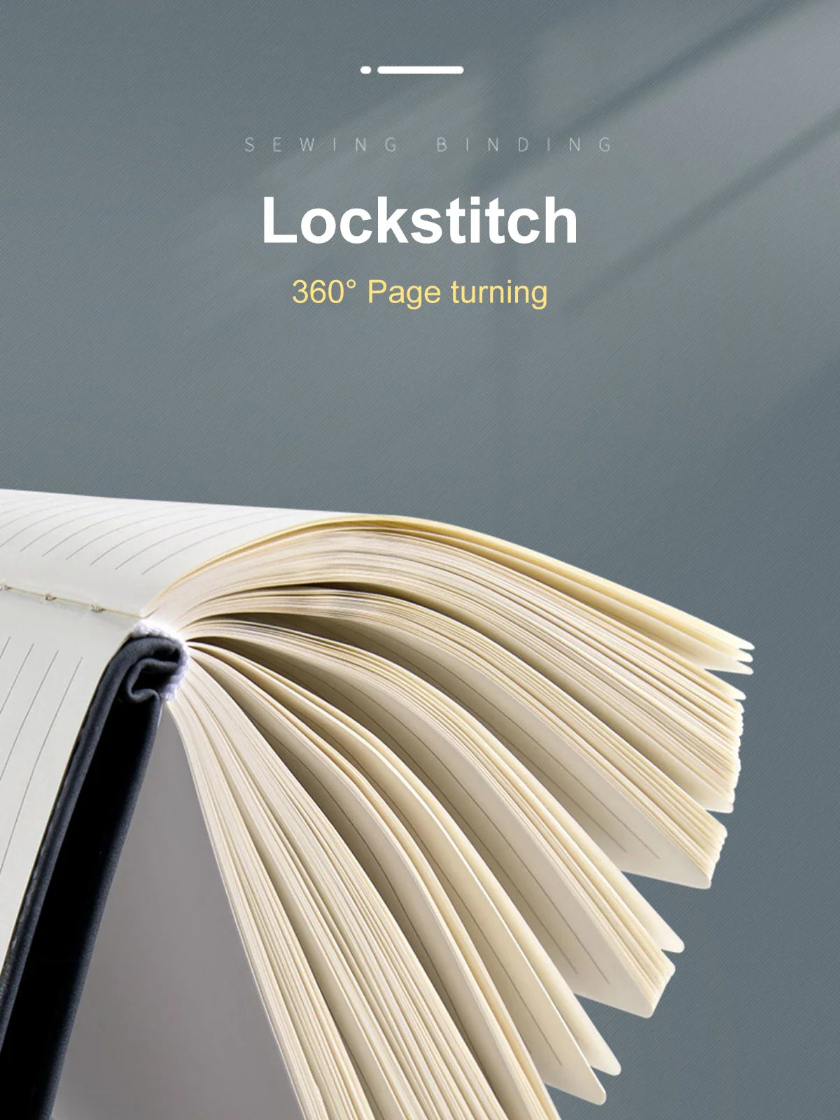 A5 Thickened Deer Head Notebook – Business PU Soft Leather Notepad with Horizontal Lines, School & Office Stationery Supplies