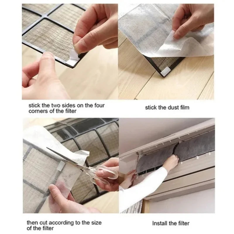 10/2PCS Anti-Dust Air Condition Outlet Filter Mesh - Household Air Conditioner Cleaning Filter