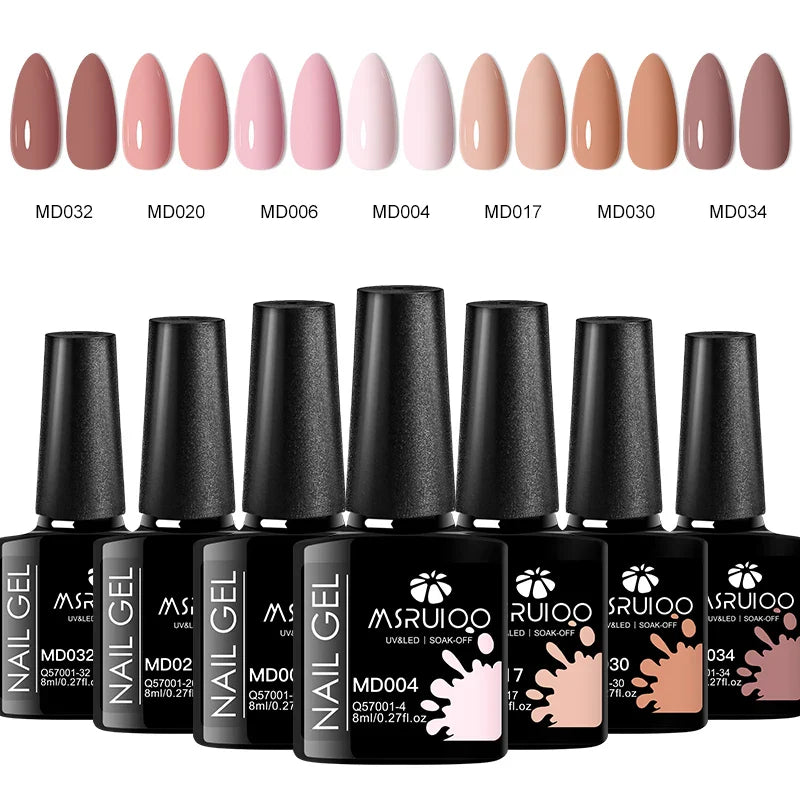 7pc Nail Gel Polish Set – DIY Nail Art Design, Soak Off UV Gel, Long-Lasting Manicure & Painting Gel Vernis Kits for Decoration