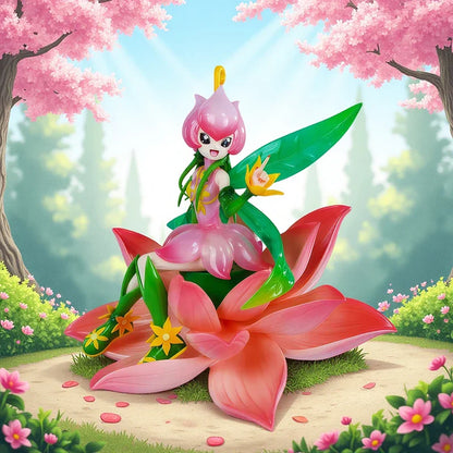 17cm Digimon Adventure Lilimon Anime Figure – Cute Collectible Desktop Toy Gift for Kids