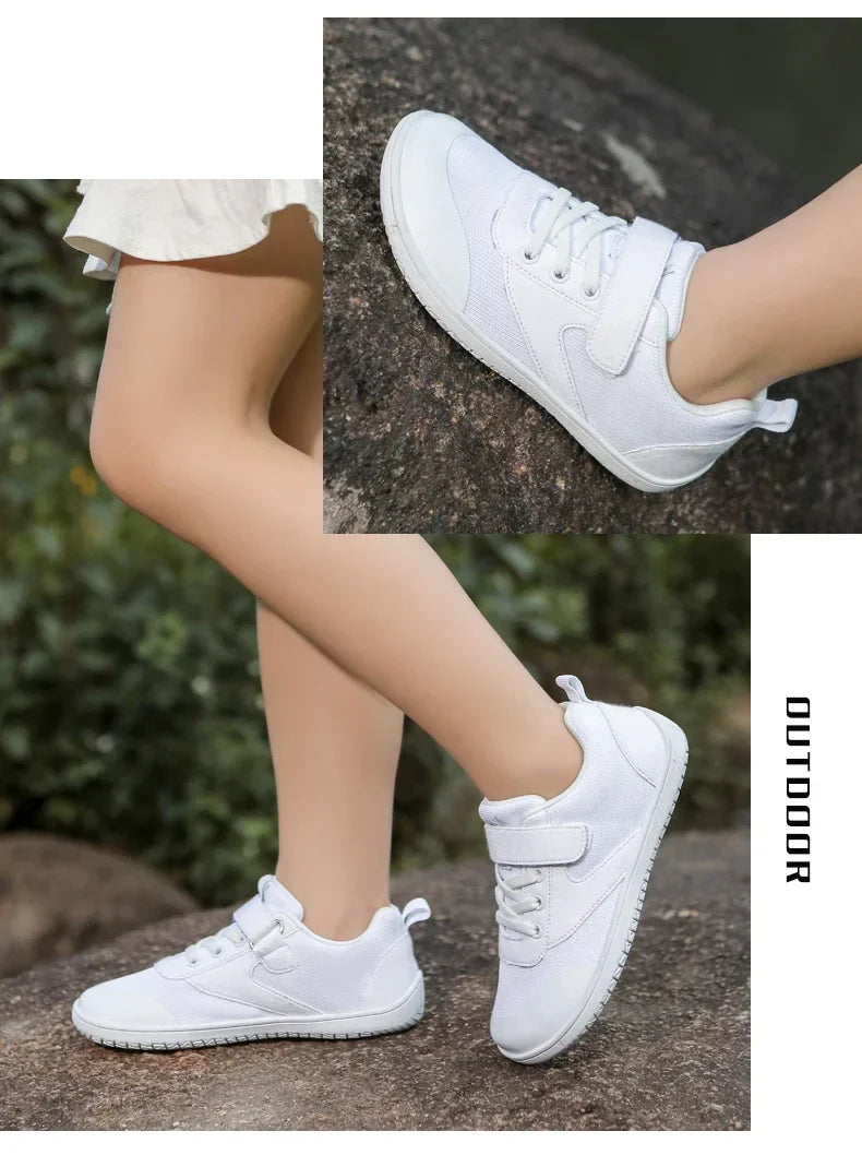 Wide Barefoot Shoes for Little & Big Kids – Boys & Girls Minimalist Sneakers, Lightweight Non-Slip Walking & Skate Flats