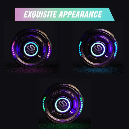 Magnetic Fingertip Spinner - Metal Push-Slide Fidget Toy for Stress Relief and Focus