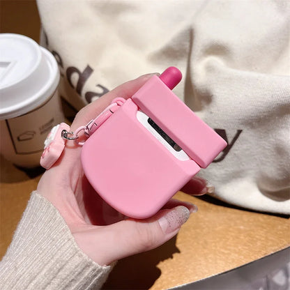 3D Hello Kitty AirPods Case – Cute Soft Protective Cover with Pendant for AirPods 1, 2, 3, 4 & Pro 2 Wireless Earphones