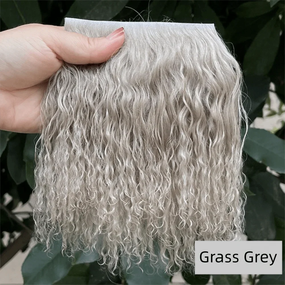 Mongolia Fur Sheepskin Curly Hair Extensions — Cute Wool Texture Wigs for SD, Blyth & BJD Dolls