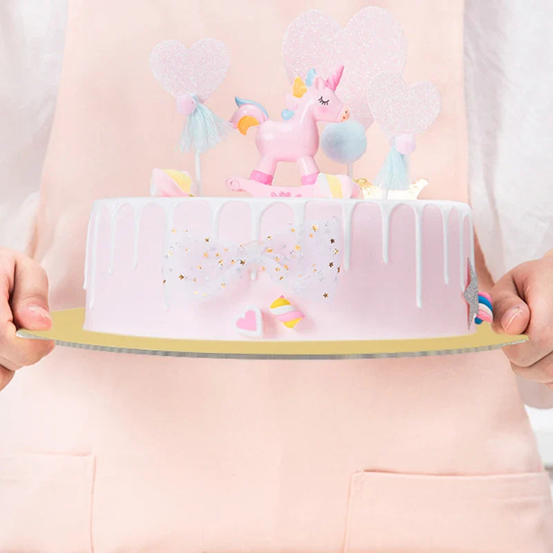 Round Cake Board Set (10/16/22/26cm) – Disposable Paper Bases for Cupcakes & Desserts