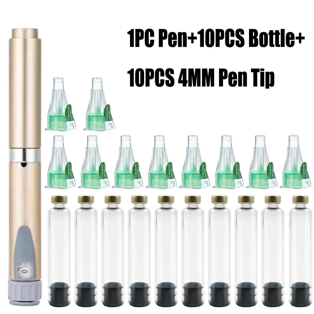Magic Pen Tattoo & Insulin Pen Cartridges — 10pcs 3ml Empty Cassette Bottles for Lilly Injection