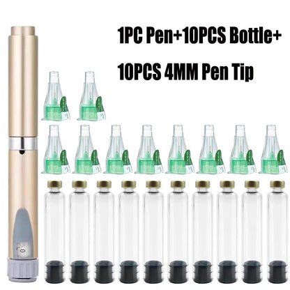 Magic Pen Tattoo & Insulin Pen Cartridges — 10pcs 3ml Empty Cassette Bottles for Lilly Injection