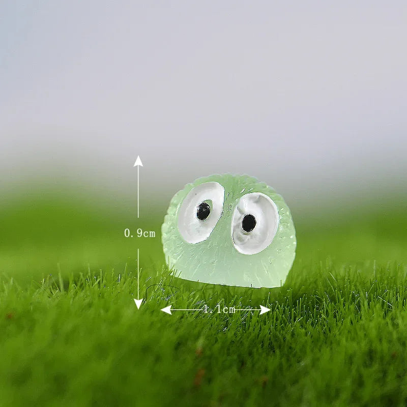 20Pcs Luminous Mini Figurines – Glowing Briquettes, Elfs, Black Ball & Duck for Fairy Garden Home Decor