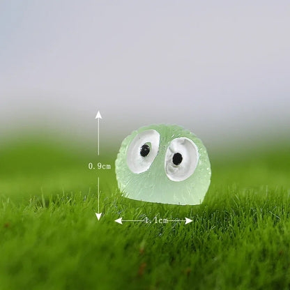 20Pcs Luminous Mini Figurines – Glowing Briquettes, Elfs, Black Ball & Duck for Fairy Garden Home Decor