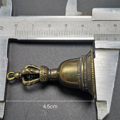 Brass Handicraft Tibetan Wind Bell – Creative Die-Casting Drop Design in Bronze