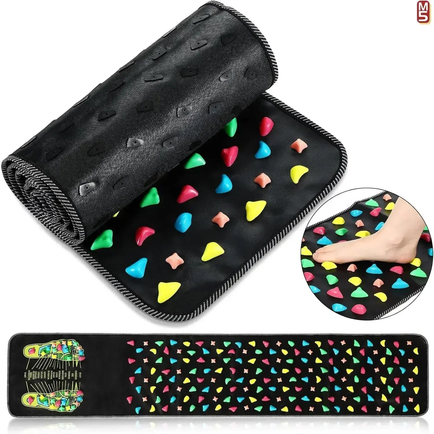 Finger Pressure Board Foot Massage Pad – Acupoint Mat for Nerve Relief & Muscle Relaxation