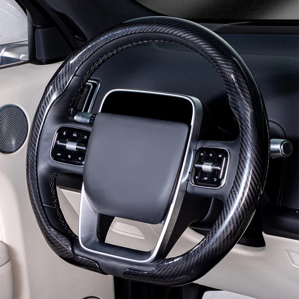 Universal 36-38cm Car Steering Wheel Cover — Non-Slip, Breathable, Fits Round & D-Shaped Wheels