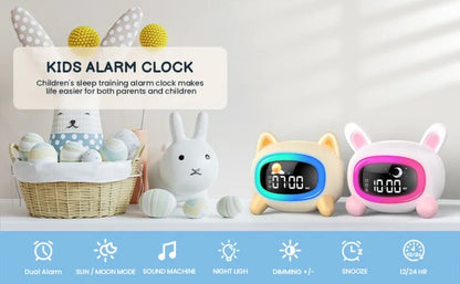 Kids Alarm Clock – OK to Wake Sleep Training Clock with Sound Machine, Birthday Gift for Boys & Girls