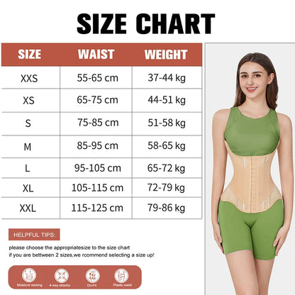 MiiOW U-Shaped Waist Trainer Corset – Women’s Buttoned Shapewear with Steel Bones for Breast Lift, Slimming & Breathable Comfort