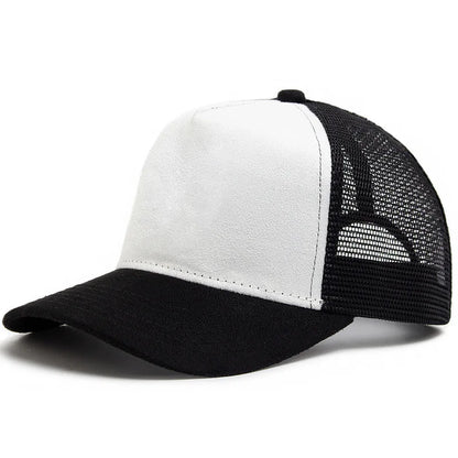 Unisex Cotton Mesh Trucker Hat - Multi Color Casual Summer Baseball Cap for Men & Women