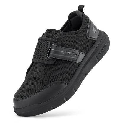 FitVille Extra Wide Diabetic Walking Shoes for Men, Hook & Loop Adjustable Comfort Shoes for Swollen Feet, Neuropathy & Pain Relief