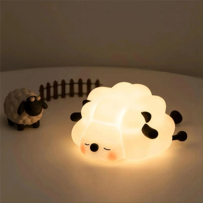LED Silicone Rabbit Night Light – Touch Sensor Cute Animal Lamp, Bedroom & Kids Table Lamp, Home Decor Gift for Baby and Child