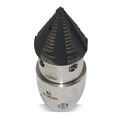 High Pressure Rotating Nozzle 1/2 M22 & 3/8 – Sewer & Sludge Cleaning Water Gun Nozzle for Pressure Washing