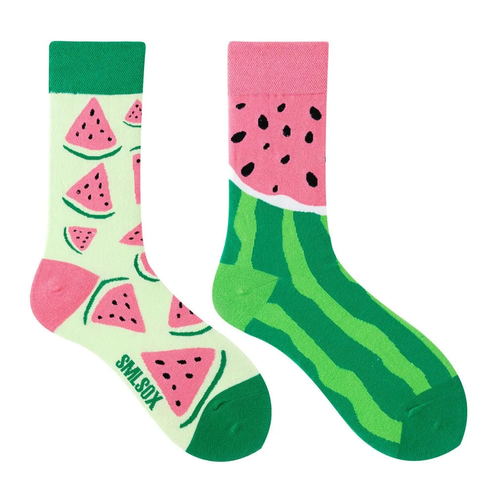 Unisex AB Tide Animal Cotton Socks – Colorful Cat, Dog, Koala, Cow Crew Socks for Men & Women, Four Seasons Gift