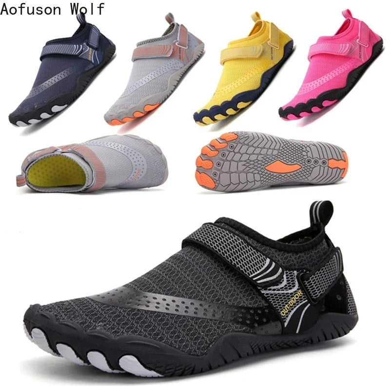 Water Shoes for Men and Women – Quick Dry Beach Aqua Shoes, Barefoot Upstream Hiking, Parent-Child Wading Sneakers