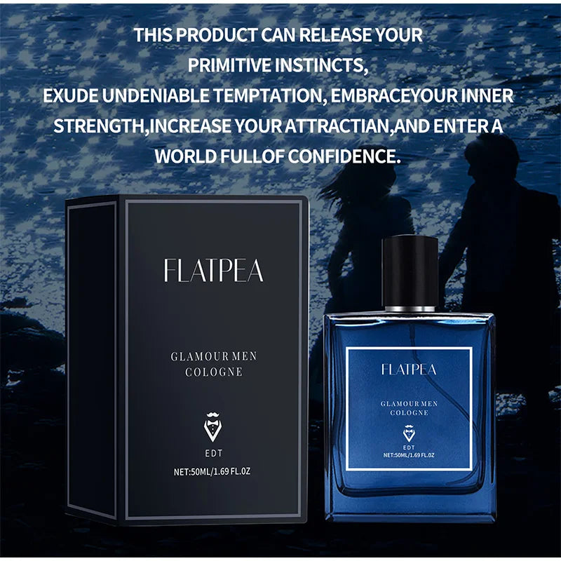 Blue Genuine Men’s Perfume, Citrusy Fresh Flowers & Fruits Fragrance, Long-Lasting Eau De Toilette