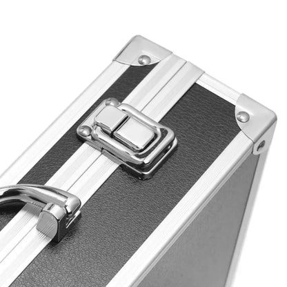 Aluminum Tool Box — Portable Storage Case with Sponge Lining, Handheld Impact-Resistant Toolbox 30x17x8cm