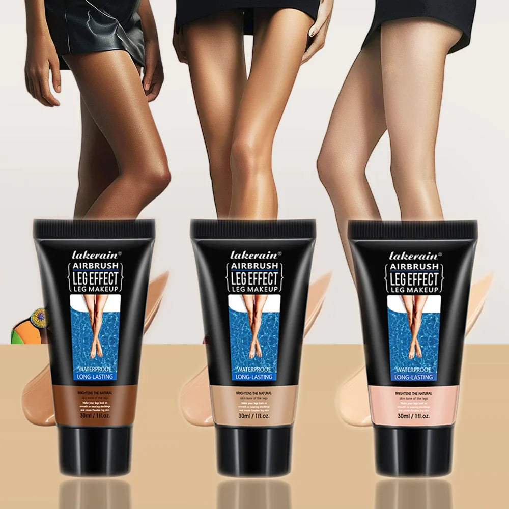 30g Moisturizing Leg & Body Foundation — Liquid Fake Tan Cream for Even Skin Tone and Skin Care