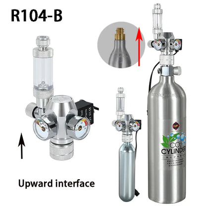 2024 DIY Aquarium CO2 Regulator – Electromagnetic Valve, Bubble Counter & Pressure Reducing Valve for Fish Tank CO2 Control System
