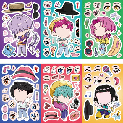 MINISO Kpop Demon Hunter Stickers — 8/32 Sheets Huntrix Scrapbook, Phone, Notebook Decoration & Party Favors Gift