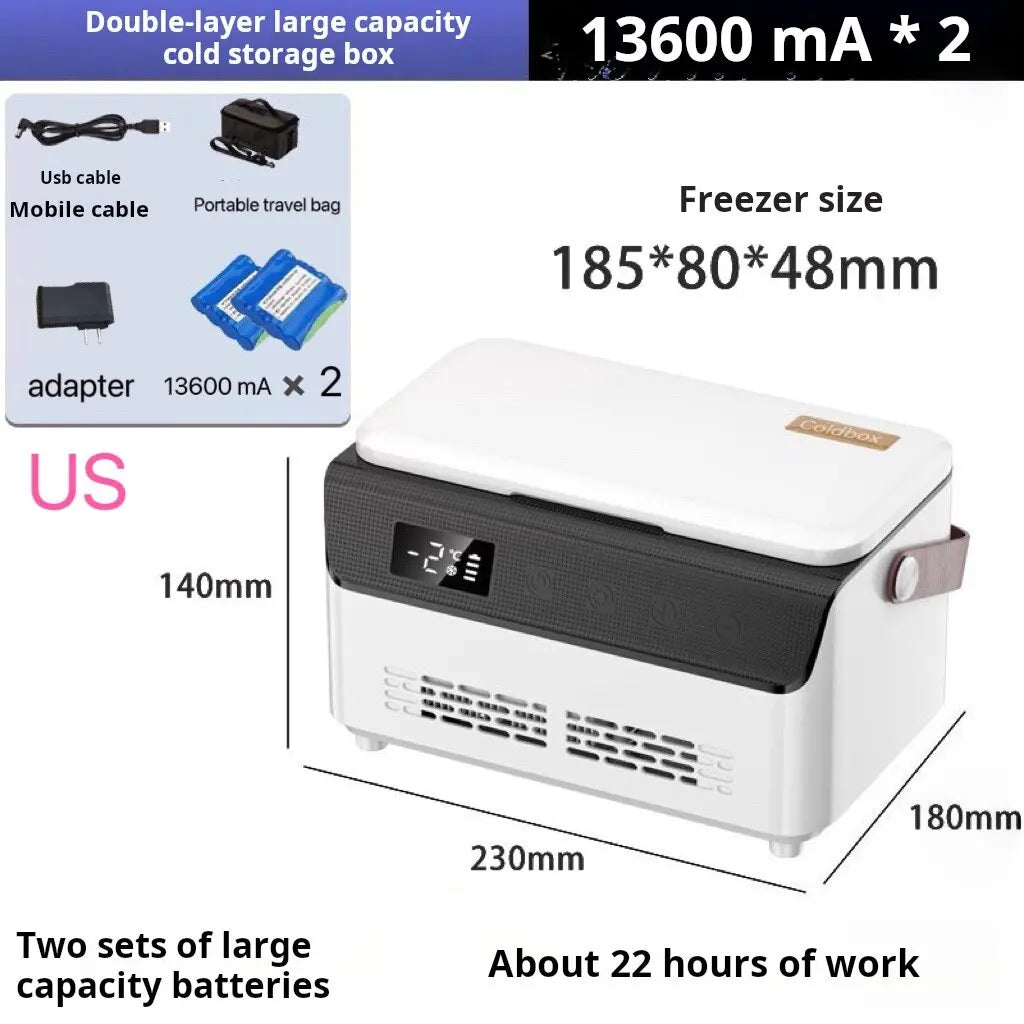 Insulin Refrigerated Box — Constant Temperature Medicine Cooler for Car Travel & Home Use