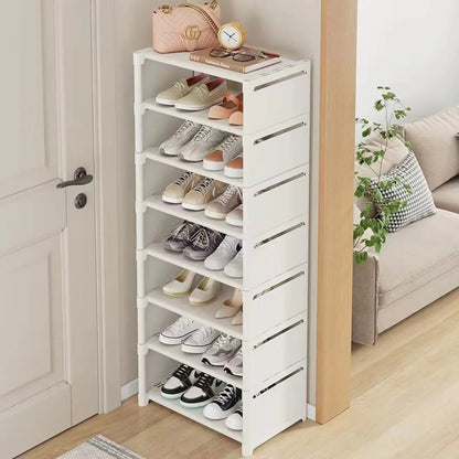 Stackable Shoes Rack Organizer – Multi-Layer Adjustable Shoe Cabinet for Space Saving Home Storage
