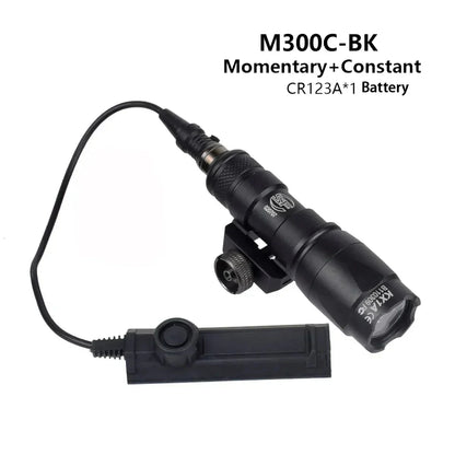 Tactical Surefire M300 M300B M300C Flashlight – Powerful Rifle & Gun Light with Dual Function Switch for Airsoft