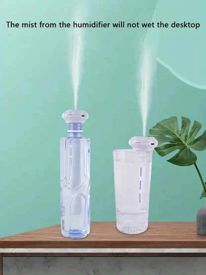 Super Quiet Portable Mist Humidifier – Adjustable, Waterless Design for Office, Bedroom, Car & Travel