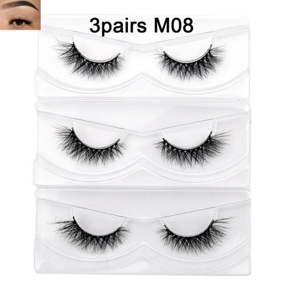 Visofree 13mm 3D Mink Eyelashes – Natural Long Handmade Cruelty-Free False Lashes for Makeup G04