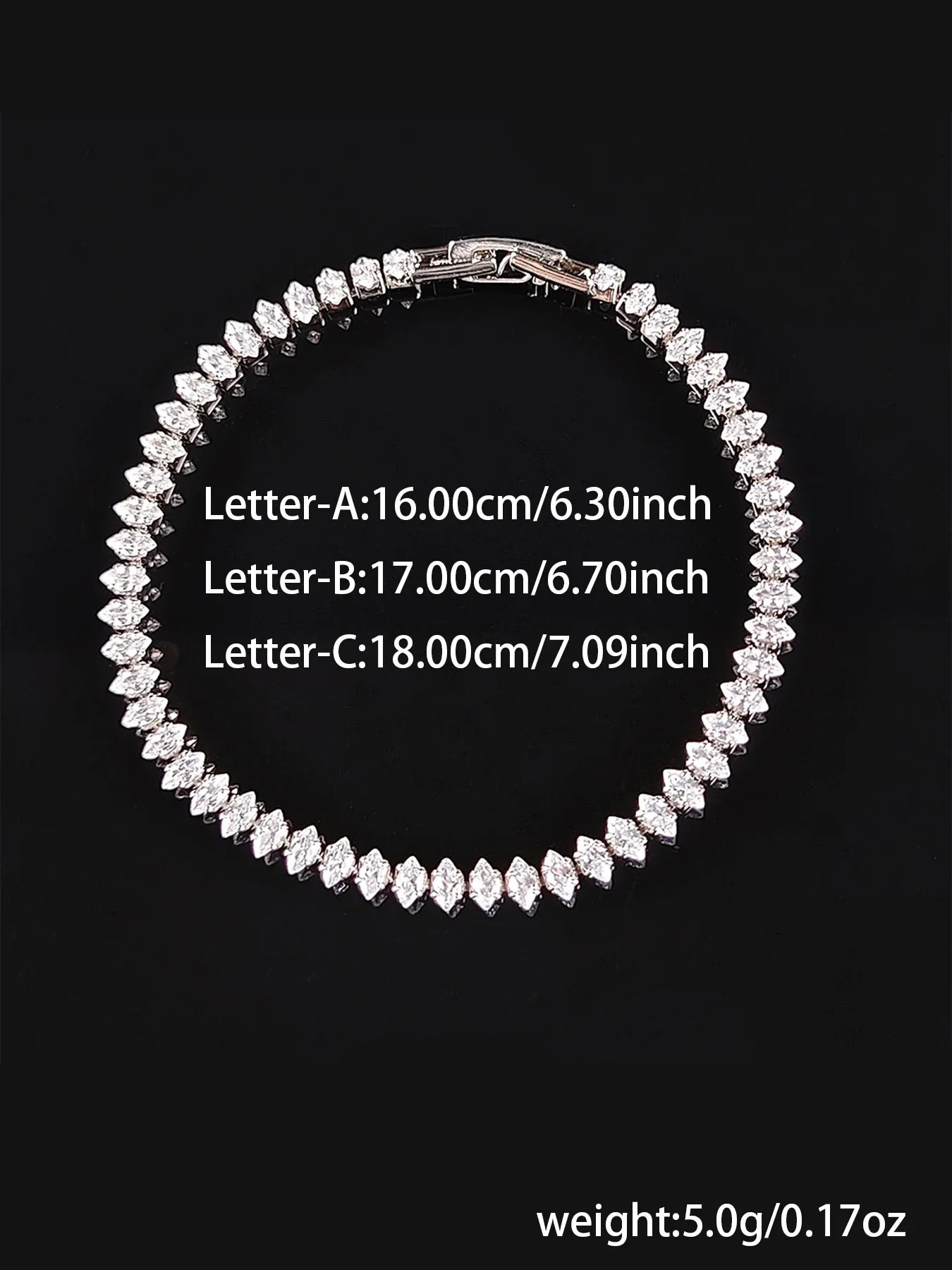 2024 New Luxury Tennis Bracelet – Marquise, Oval & Square Cut Silver Bracelet for Women, Party Gift Jewelry S7062