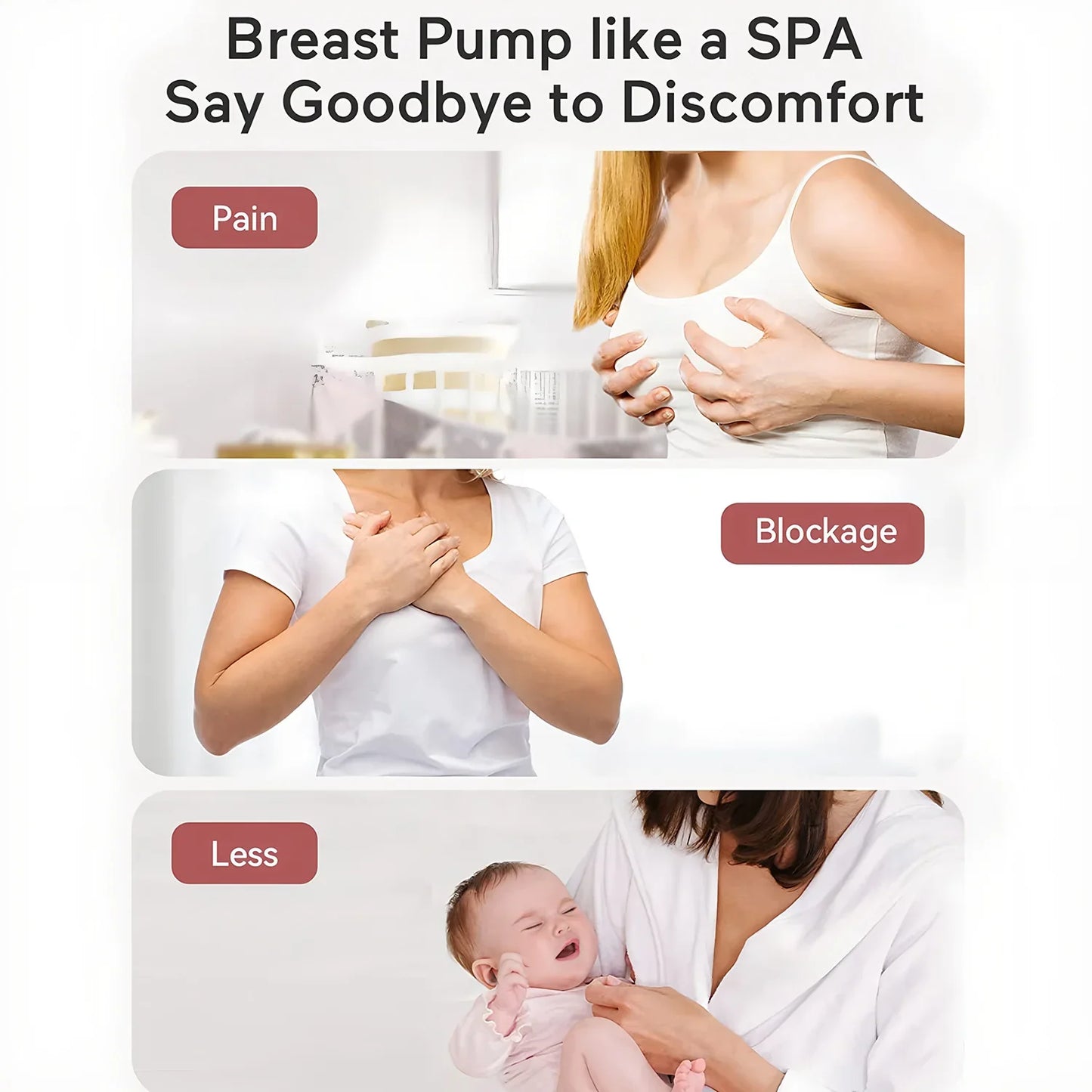 Wearable Electric Breast Pump — Portable Hands-Free Silent Breast Milk Extractor & Collector, 1PCS
