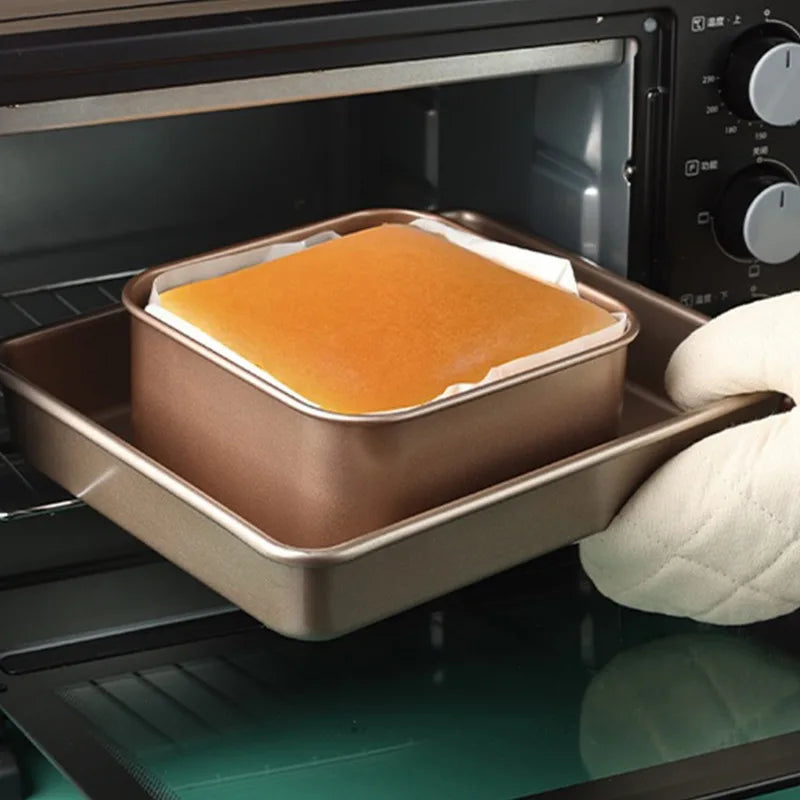 7/8/9 Inch Square Cake Mold – Sponge and Fluffy Cake Pan for Family Baking, Pastries, Cookies, and Chocolate Making