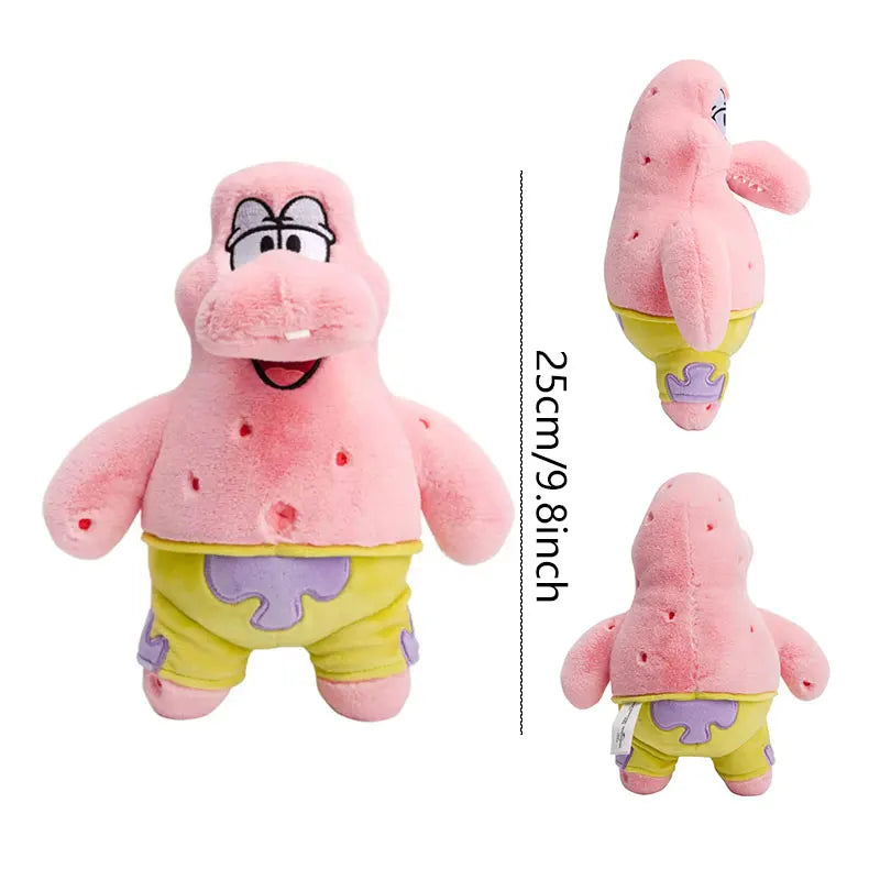 Anime Spongebob SquarePants Plush Toys – Patrick, Squidward, Mr. Krabs & Gary Stuffed Cartoon Toys, Birthday Gift for Kids