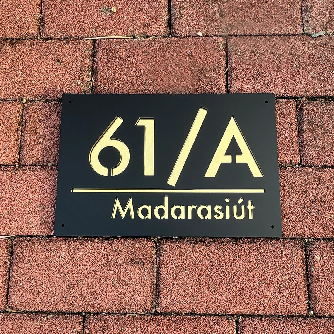Personalized Large House Numbers Sign – Modern 3D Laser-Cut Acrylic Residential Street Number Plate