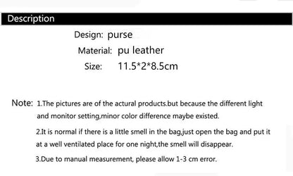 Fashion Short Women’s PU Leather Wallet – Luxury Tassel Hasp Small Coin Purse & Card Holder Pouch