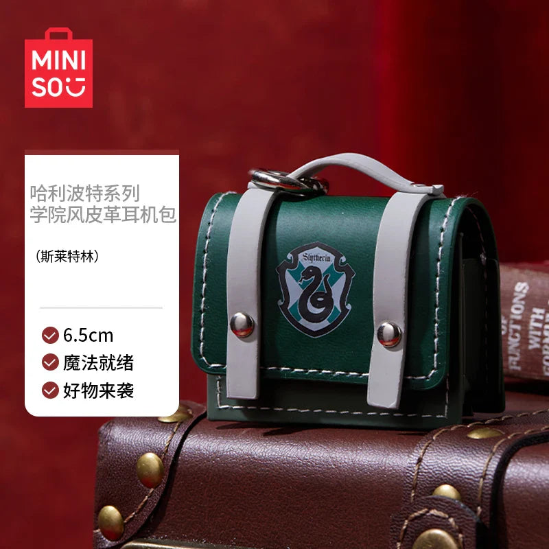 Harry Potter College Style Leather Bag – Portable Headset Protection & Storage Ba